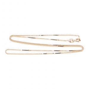 Halskedja Venezia Guld 18K 3,4g Längd 45,5cm Bredd 1mm