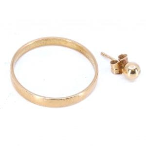 Investeringsguld 18K 1,8g graverat och udda