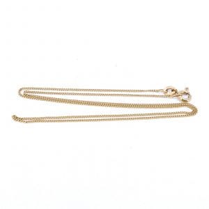 Halskedja Pansar Guld 18K 1,8g Längd 39,5cm Bredd 1mm