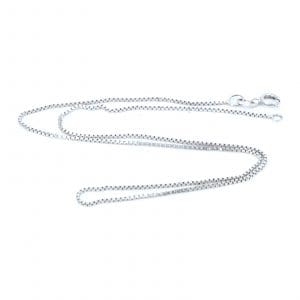 Halskedja Venezia Silver S830 1,7g Längd 37,5cm Bredd 1mm skev