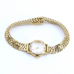 Armbandsur Eljo Guld 18K Längd 17cm Boett 16mm 20,1g, manuell, plexiglas, graverad baksida