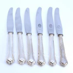 Bordsknivar 6st S830 285,9g Längd 204mm Chippendale