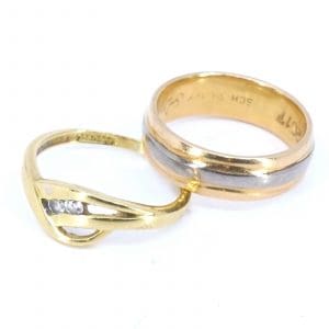 Investeringsguld 18K 8,2g skevt och graverat