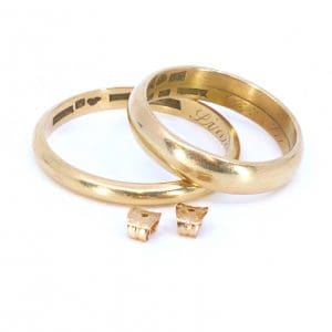 Investeringsguld 18K 10,3g graverat och udda