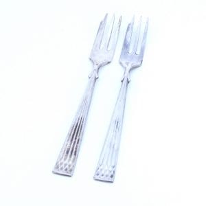 Bakelsegafflar 2st S830 39,7g Längd 147mm Arvsilver