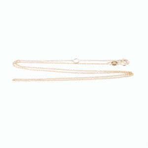 Halskedja ärtlänk Guld 18K 1,4g Längd 42-45cm Bredd 1mm