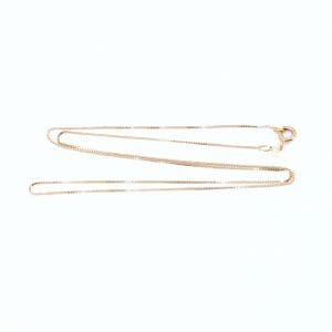 Halskedja Venezia Guld 18K 1,4g Längd 42cm Bredd 1mm