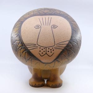 Figurin "Lejon Maxi" ur serien "Afrika", Lisa Larson Gustavsberg, Höjd ca 38cm