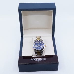 Armbandsur Longines HydroConquest Automatic Stål, safirglas, datum, med certifikat, extra länkbitar
