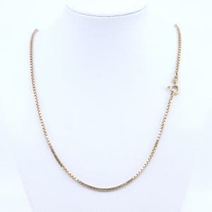 Halskedja Venezia Guld 18K 12,5g Längd 50cm Bredd 2mm