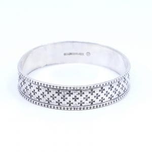 Armring Kalevala Silver S916 36,5g Diameter 6cm Bredd 14mm skev