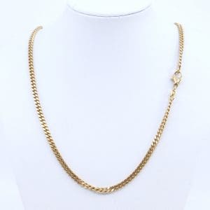 Halskedja Pansar Guld 18K 20,5g Längd 43cm Bredd 3,5mm
