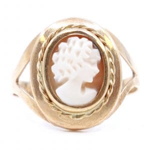 Ring Guld 18K 2g Ø16,25 med Camé