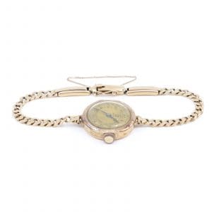 Armbandsur Exakt med Pansararmband Guld 18K 15,7g Längd 17,5cm Boett 20mm manuell