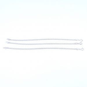 Armband 3st Pansar Silver S925 12,7g Längd 17,5cm Bredd 3,5mm