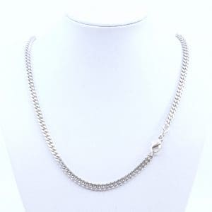 Halskedja Pansar Silver S925 22,9g Längd 49,5cm Bredd 4mm