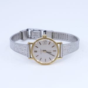 Armbandsur Eterna Guld 18K med Stålarmband Längd 16,5cm Boett 21mm datum quartz går ej