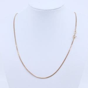 Halskedja Pansar Guld 18K 4,6g Längd 45cm Bredd 1,6mm