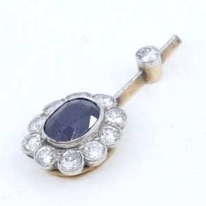 Investeringsguld 14K 1,5g med sten och diamanter 11xca0,03ct
