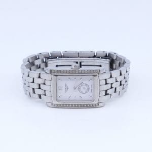 Armbandsur Longines Dolce Vita stål med diamantkrans tot. ca 0,32ct quartz nytt batteri