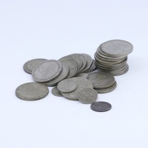 Investeringssilver s400-s800 177,8g diverse äldre svenska mynt varav 1 st 1kr i s800