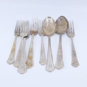 Investeringssilver S830 365,7g diverse bestick graverade
