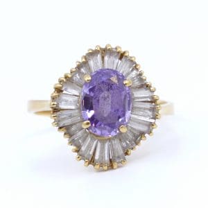 Ring Guld 21K 5,9g Ø18 med stenar