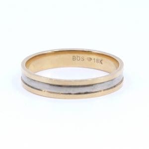 Ring Guld 18K tvåfärgad 3,9g Ø19,75