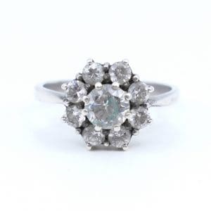 Ring Silver S925 3,9g Ø18 med stenar