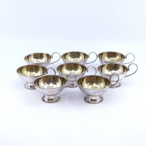 Punchmuggar 8st S800 300,8g höjd 38mm med förgylld insida
