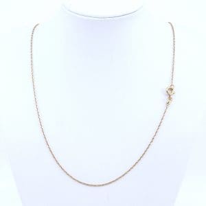 Halskedja Ankarlänk Guld 18K 3,1g Längd 60,5cm Bredd 1mm