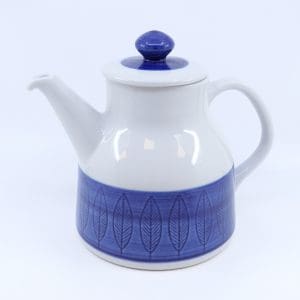 Kaffekanna Hertha Bengtson Koka Blå Rörstrand Höjd 17cm