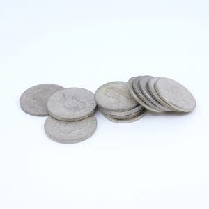 Mynt Silver S400 diverse svenska 2 och 5-kronor 193,3g