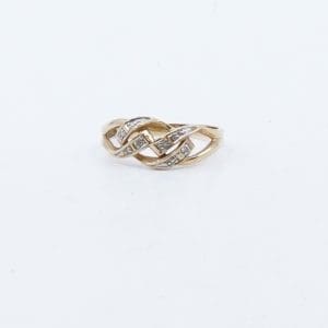 Ring Guld 18K 2,5g Ø18 med stenar