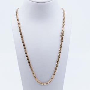 Halskedja Pansar Guld 18K 8,5g Längd 48cm Bredd 4mm, med karbinhake