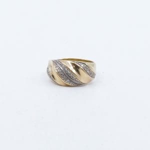 Investeringsguld 18K 5,8g, graverad med små diamanter