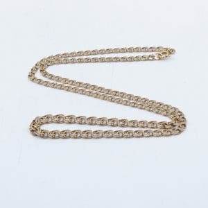 Halskedja Bismarck Guld 18K 8,3g Längd 45cm Bredd 3-5mm med springring