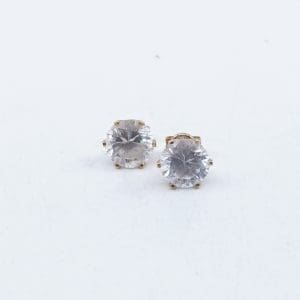 Örhängen Guld 18K 1,9g Diameter 7mm med stenar