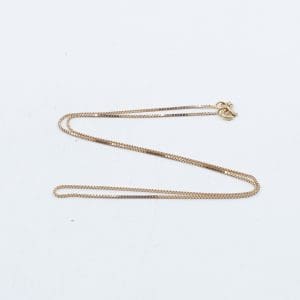 Halskedja Venezia Guld 18K 2,5g Längd 42cm Bredd 1mm