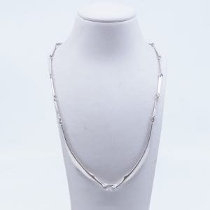 Halskedja Lapponia Silver S925 13,5g Längd 38cm Bredd 2-7mm