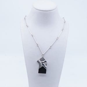 Halskedja Lapponia Zoltan Popovits "Namib" Silver S925 16,2g Längd 42,5cm Bredd 1-3mm,