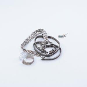 Investeringssilver S925 54,6g innehåller stenar och camé
