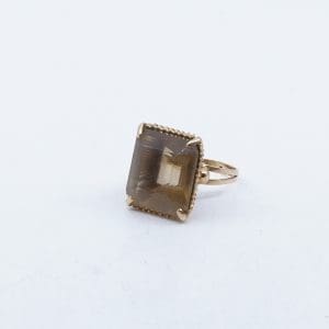 Ring Guld 18K 7,6g Ø16,5, med sten