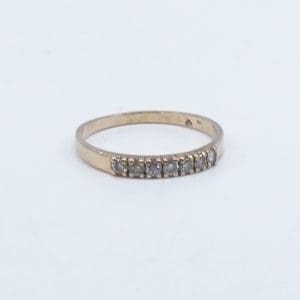 Ring Guld 18K 2,0g Ø18,25 med diamanter 7xca0,03ct