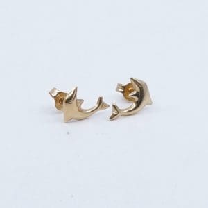 Örhängen delfiner Guld 18K 0,6g Höjd 10mm