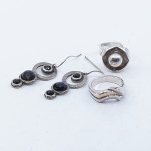 Investeringssilver S925 21,2g, innehåller stenar, slitet