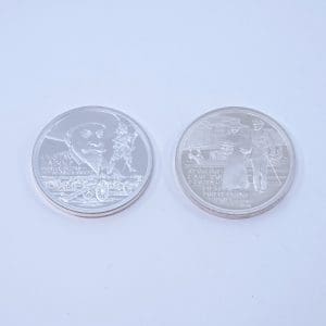 Mynt 2st Silver 54,6g S925