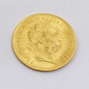 Mynt Guld 23K 3,5g Österrike Kejsar Frans Josef I, 1 dukat, 1915