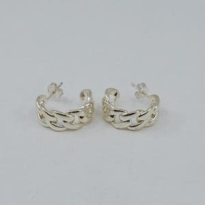 Örhängen Pansar Silver S925 7,9g Diameter 19mm ihåliga