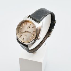 Armbandsur Tissot Seastar Stål Boett 36mm Quartz Datum Safirglas Läderband